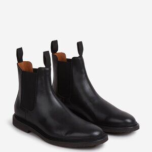 Common Projects Black Leather Chelsea Boots
